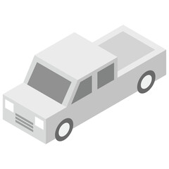 Isometric truck car