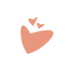 Doodle heart shape