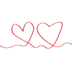 Doodle heart shape
