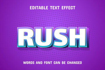 Fototapeta premium Rush text - gradient text effect