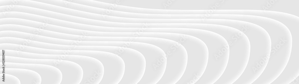 Poster 3d pattern tunnel architecture minimal smooth silver light grey shade creative background. landing p