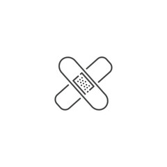 adhesive plaster icon vector illustration eps 10