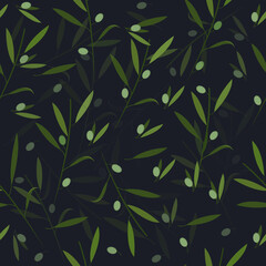 olive vector, olive pattern, olive illustration flowers vector