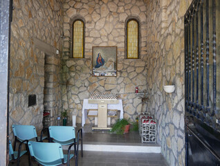 Castelpetroso - Molise - Basilica Minore dell'Addolorata Sanctuary - The small church that stands on the site of the apparitions of Mary of Sorrows, mother of Jesus