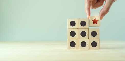 Differentiation strategy concept. Business develop by providing  uniqueness, different and distinct...