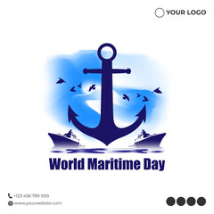 Vector illustration for World Maritime Day