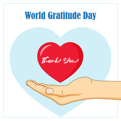 vector illustration for World Gratitude Day