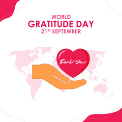 vector illustration for World Gratitude Day