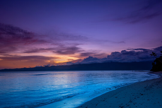 Fiji early morning sunrise