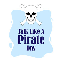 Vector illustration for International Talk Like a Pirate Day