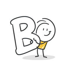 Titel: Strichfiguren / Strichmännchen: Buchstabe A. (Nr. 752)