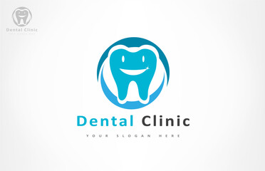 Tooth logo vector. Dental clinic. Dentistry design. 