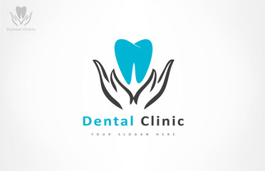 Tooth logo vector. Dental clinic. Dentistry design. 