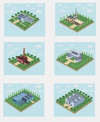 set of types of houses