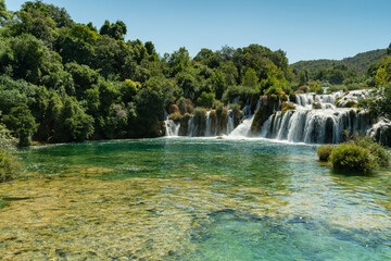 krka waterfalls in Croatia