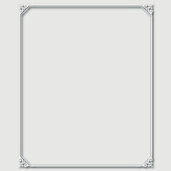 Frame, in the style of an ornament, Vector illustration eps 10, Art.