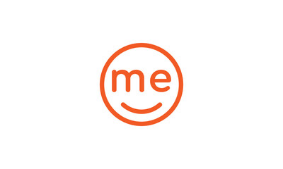 ME Smile Logo simple and clean design