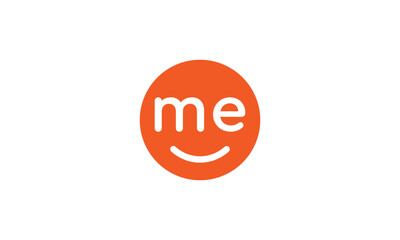 ME Smile Logo simple and clean design