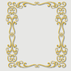 Frame, in the style of an ornament, Vector illustration eps 10, Art.