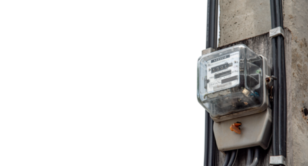 The electricity meter measures the cost of electricity, converts the energy into cost money.