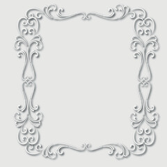 Frame, in the style of an ornament, Vector illustration eps 10, Art.