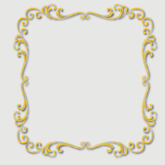 Frame, in the style of an ornament, Vector illustration eps 10, Art.