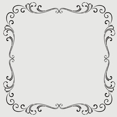 Frame, in the style of an ornament, Vector illustration eps 10, Art.