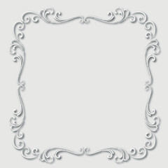 Frame, in the style of an ornament, Vector illustration eps 10, Art.