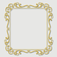Frame, in the style of an ornament, Vector illustration eps 10, Art.