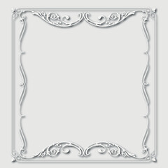 Frame, in the style of an ornament, Vector illustration eps 10, Art.