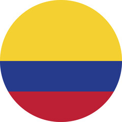 Circle flag vector of Colombia