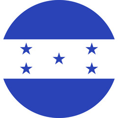 Circle flag vector of Honduras