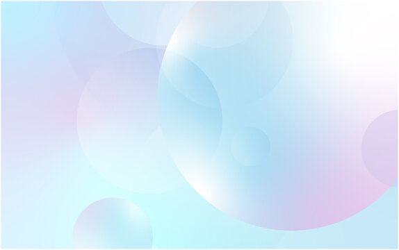 青と紫のグラデーション、円の集まり、背景イラスト素材