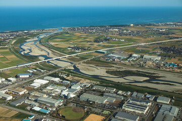 上空から見た日本の風景