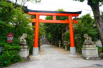 Torii Gate at Uji shrine in Kyoto, Japan