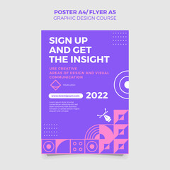 template design with simple shape