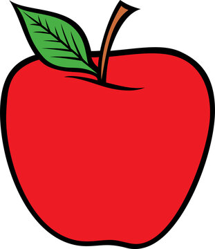 Red Apple Png Illustration