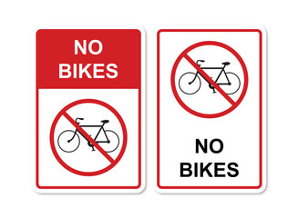 No Bikes Sign