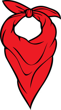 Red Bandana Png Illustration