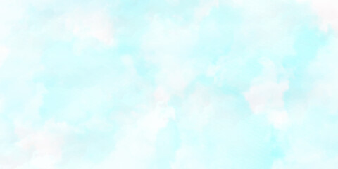 Blue sky with clouds and Abstract watercolor digital art painting for texture background. Abstract blue sky Water color background, Illustration, texture for design.	
