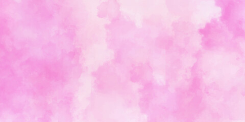 pink watercolor background and space abstract watercolor pink sky with clouds and abstract watercolor digital art painting for texture background. Abstract pink sky Watercolor background.