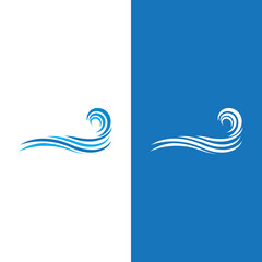 Wave beach vector illustration design