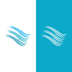 Wave beach vector illustration design