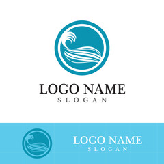 Wave beach vector illustration design