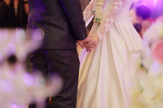 A beautiful and happy wedding