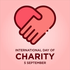 International Day of Charity Illustration, Logo Design, Banner Design, Vector Design.