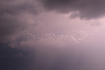 lightning in the sky