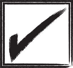 Check Mark Brush Stroke