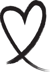 Heart Brush Stroke
