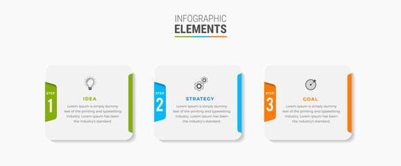 Steps infographic design